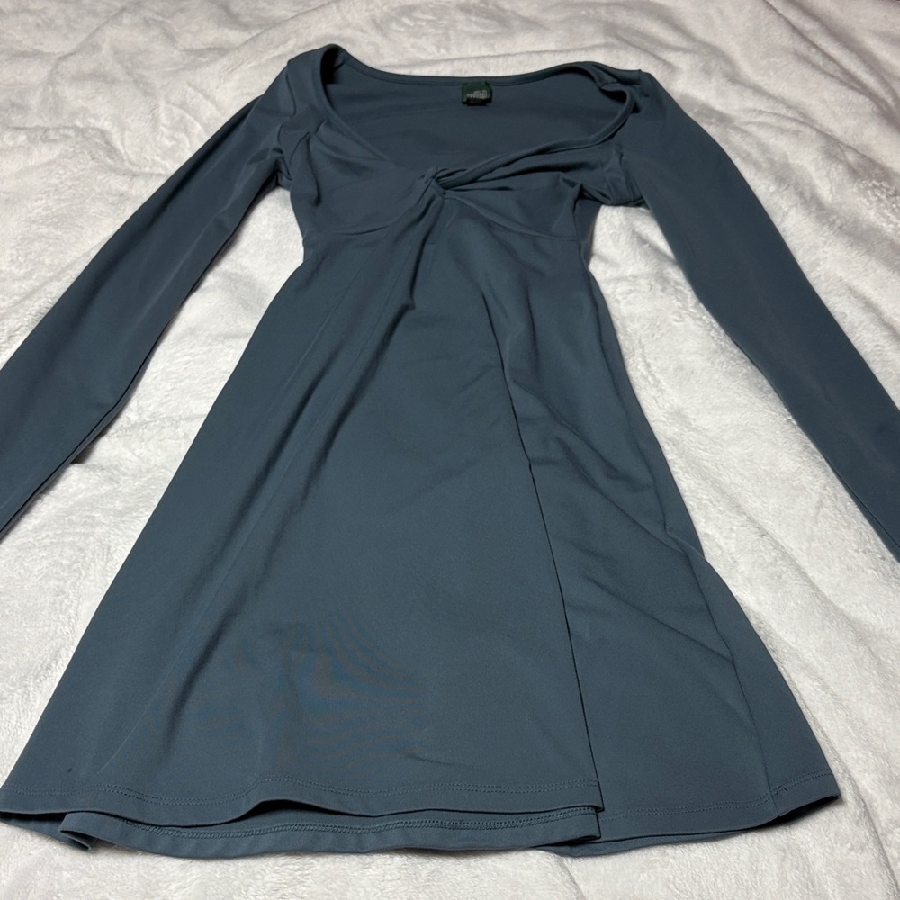 Wild Fable Long Sleeve Dress in Dusty Blue